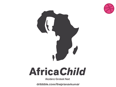 Afrifca Child logo branding logo negativespace