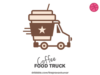 Coffee Food Truck branding logo