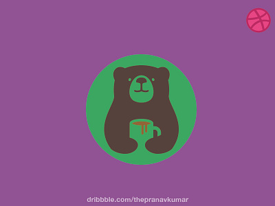 Coffee Bear Logo branding logo negativespace