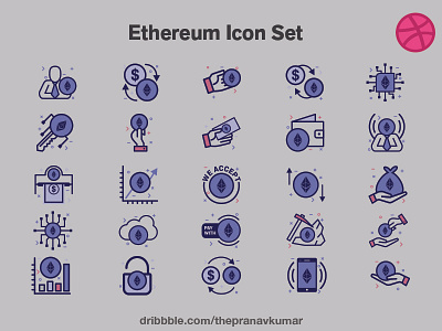 Ethereum Icon Set crypto ethereum icon