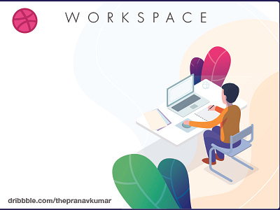 Workspace illustration illustration web
