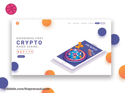 Crypto Casino Landing Page landing page web design