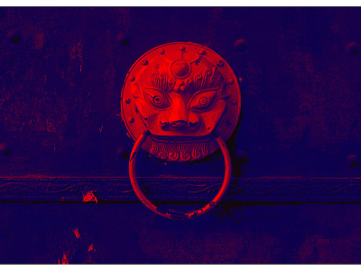 red lion door ring photography