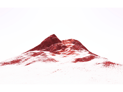 Mountain animation photography render