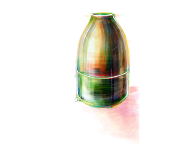 一个瓶子 bottle drawing