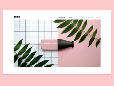 Coconut milk design ui web website
