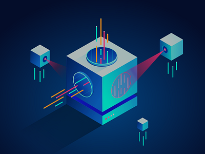 Isometric-Data big data data isometric