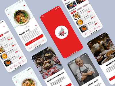 Asian Food Delivery App graphic design ui user interface
