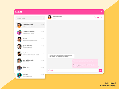 Daily UI #013 (Direct Messaging) daily ui design direct messaging ui