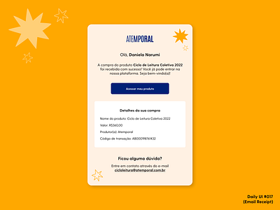 Daily UI #017 (Email Receipt)