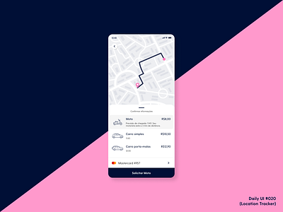 Daily UI #020 (Location Tracker) app daily ui design location tracker ui