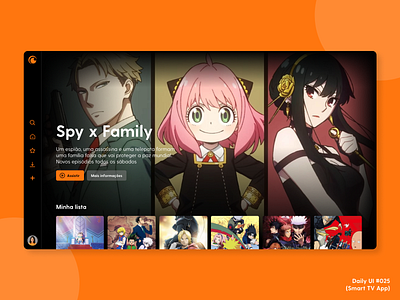 Daily UI #025 (Smart TV App) crunchyroll daily ui design smart tv app ui