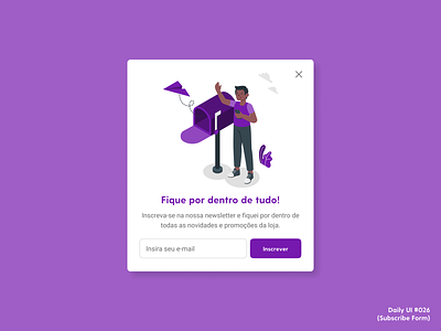 Daily UI #026 (Subscribe) daily ui design subscribe ui