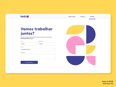 Daily UI #028 (Contact Us) contact us daily ui design ui