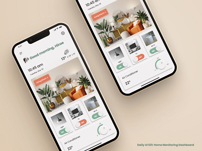 Daily UI 021 : Home Monitoring Dashboard