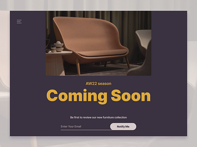 Daily UI 048 : Coming Soon 100daysofdesign comingsoon dailyui day048 design ui