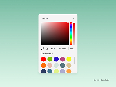 Daily UI 060: Color Picker