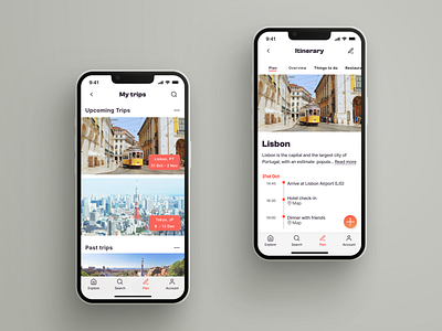 Daily UI 079: Itinerary 100daysofdesign 79 branding dailyui day079 design figma interface ios itinerary product schedule travel ui ux