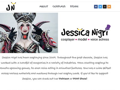 Jessica Nigri Website