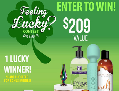 Feeling Lucky Contest contest design graphic design logo socialmedia