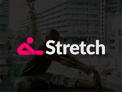 Fitness center "Stretch" Logo design branding design fitness graphic design gym logo stretching vector yoga