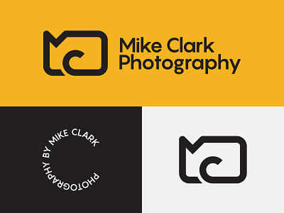 Mike Clarke Photography branding camera geometric identity logo personal photographer photography photography logo simple symbol typography vector