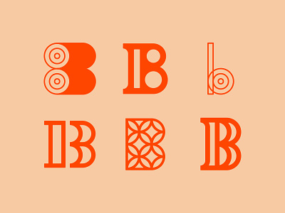 Letter B branding geometric identity logo personal photographer pyrography simple symbol typography vector wood