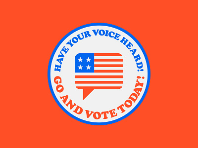 Go Vote! america branding geometric identity logo minimal monogram personal simple symbol trump usa vector vote
