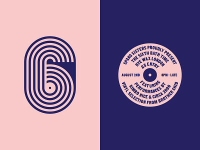 Bath Time 6 band branding geometric identity lines logo mexico minimal monogram music poster simple symbol vector