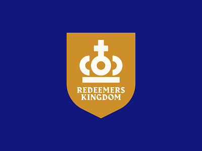 Redeemers Kingdom antique branding crown geometric identity logo minimal monogram personal shield symbol typography vector vintage