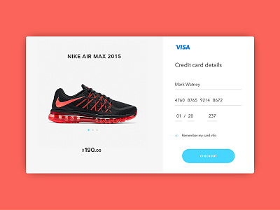 Day 002 - Credit Card Checkout #dailyui