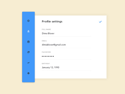 Day 007 - Settings #dailyui