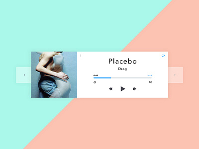 Music player PSD freebie #dailyui Day 009