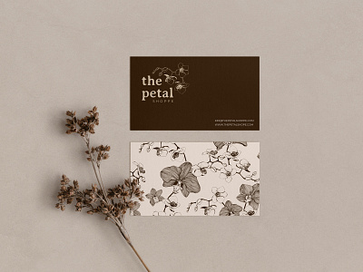 The Petal Shoppe - Business cards brand design branding design graphic design illustration logo