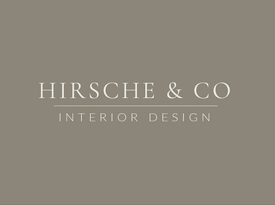 Hirsche & Co Interior Design brand design branding design graphic design illustration logo