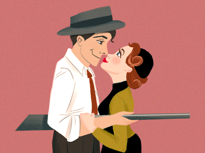 Bonnie and Clyde illustration