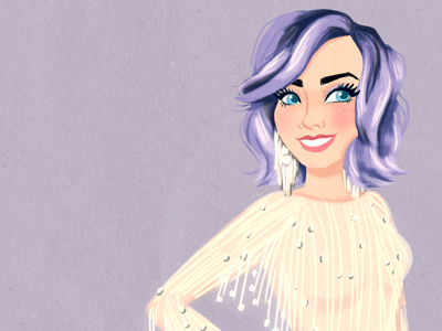 Katy Perry at the 2015 Grammys character digital art fashion illustration illustration katy perry