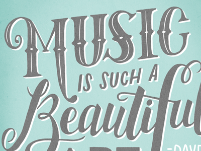 Music Is Such A Beautiful Art Lettering hand lettering lettering