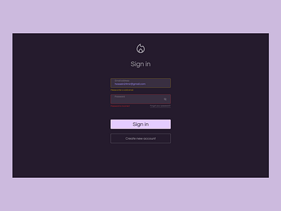 Sign in page adobexd h0osein minimalist signin uiux webdesign