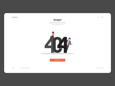 404 Page | Light Mode 404 404page 404pagedesign adobexd branding dailyui design h0osein lose lost not found ui ui ux