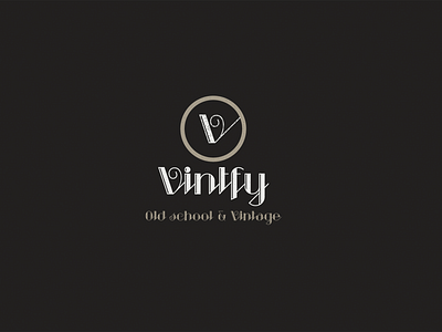 Vintfy Logo app art branding creative design design icon illustration logo typography vector