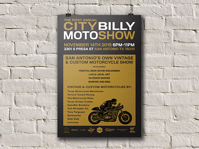 CityBilly Moto Show - Poster Mockup