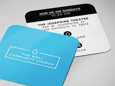 The Well Community Church - Invite Card branding corporate branding design logo