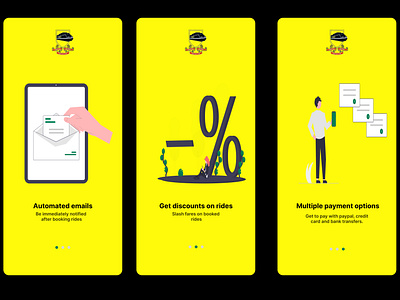 NRC onboarding screens