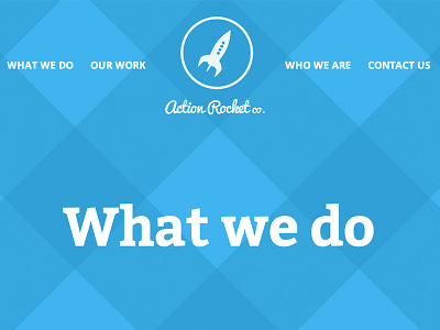 Action Rocket website actionrocket flat design web design