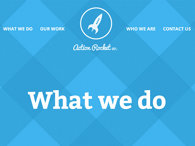 Action Rocket website actionrocket flat design web design