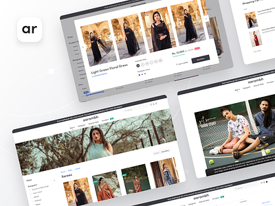 aarambh.shop e-commerce web design designers ecommerce ecommerce app fashion fashion commerce fashion design homepage landing product page quick look quick view sarees