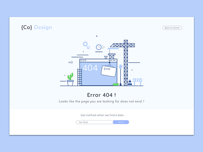 Dribble Shot - 404 Error daily design ui ux web webui