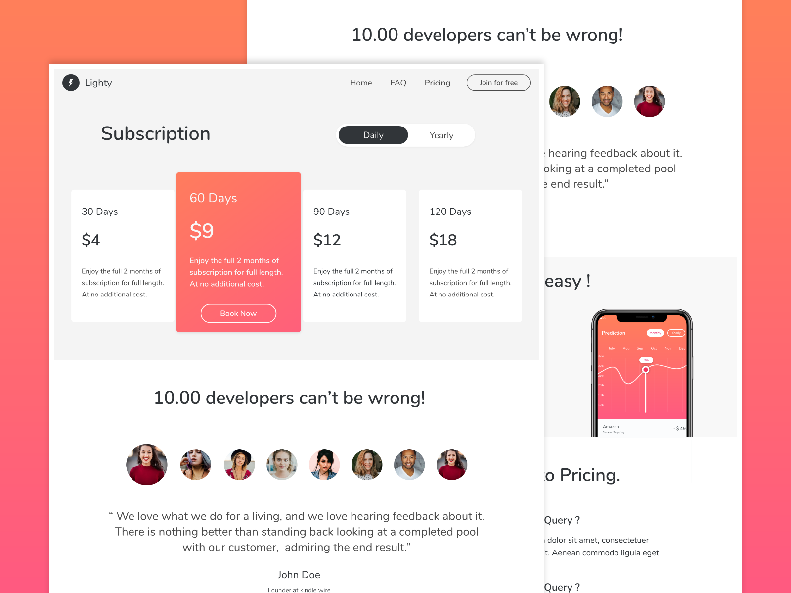 Subscription Web Page Design by Ayush Parashar on Dribbble