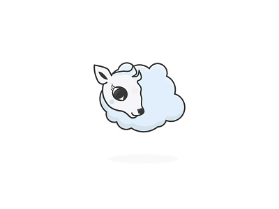 Sheep Cloud character cloud cute illustration logo sheep